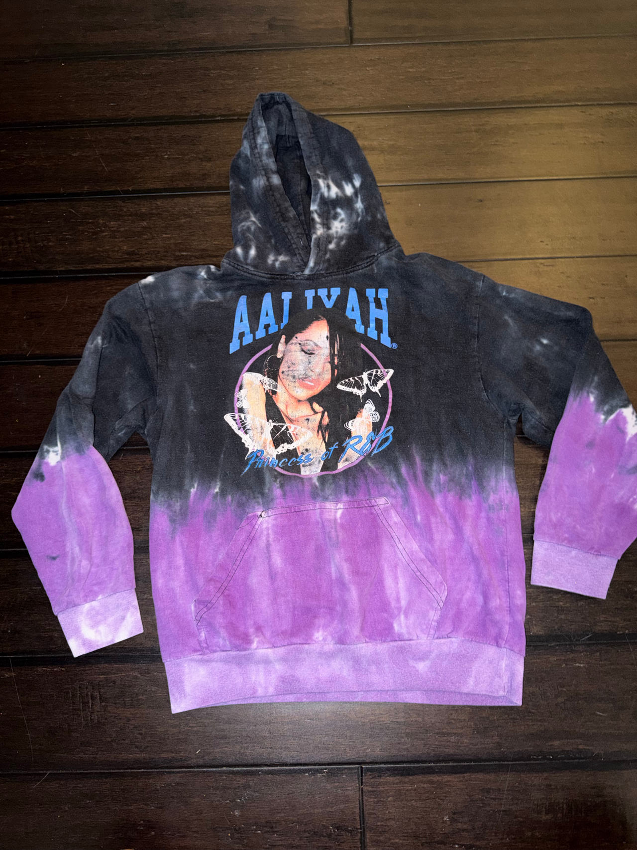 Aaliyah Princess of R&B Tie-Dye Hoodie Medium