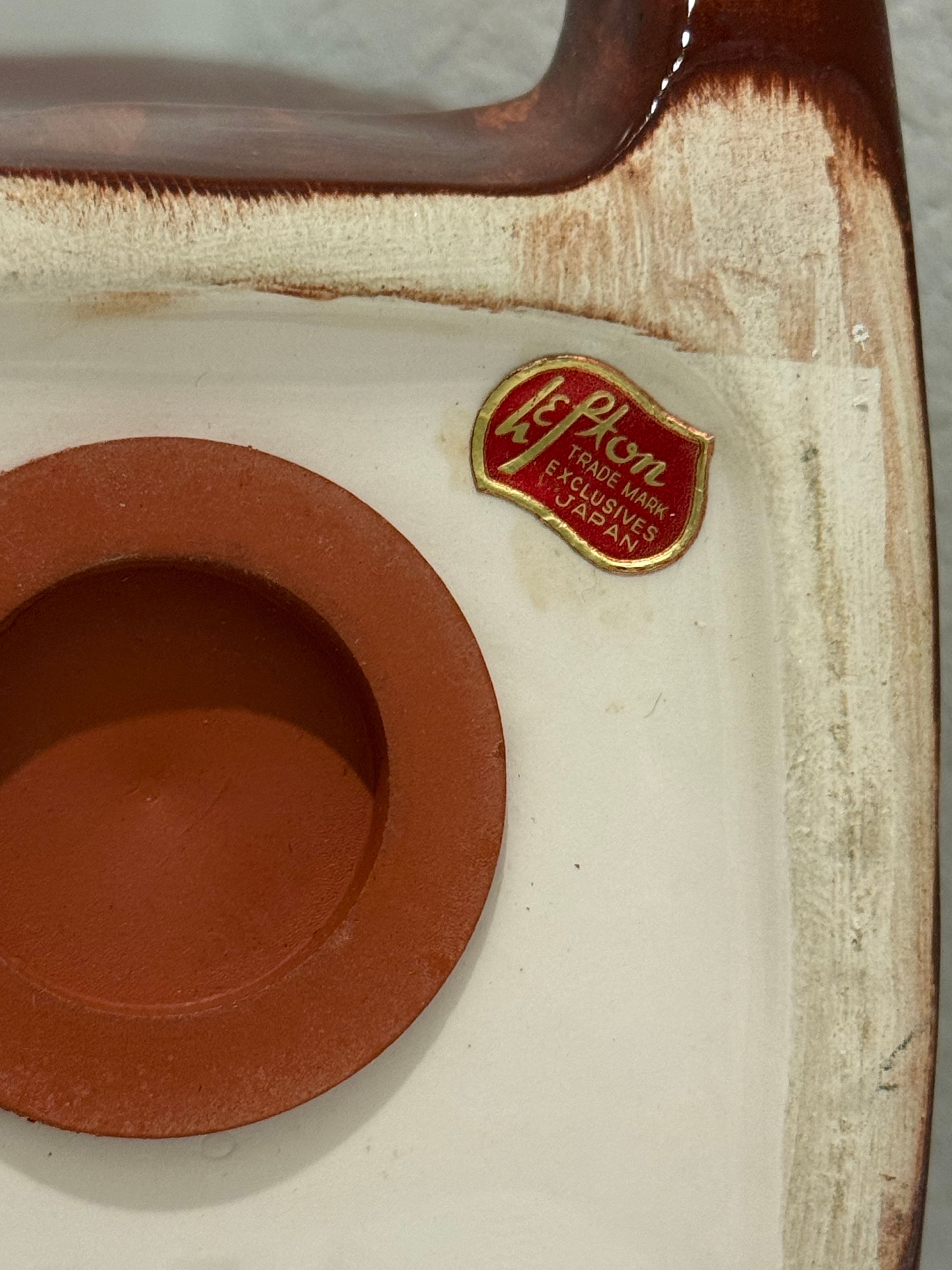 Vintage Ceramic Old Couple Rocking Chair Retirement Fund Coin Banks - Image 3