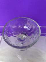 Vintage Libbey Raised Fruit Footed Sherbert Glass - Image 2