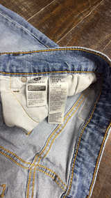 Levi's 512 Straight Fit Blue Denim Jeans 34x32 Distressed - Image 3