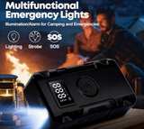 Jump Starter w/ Air Compressor Tire Inflator Portable Power Bank LED Light USB C - Image 3