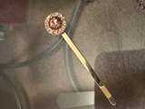 Gold Tone Rhinestone Stick Pin - Image 3