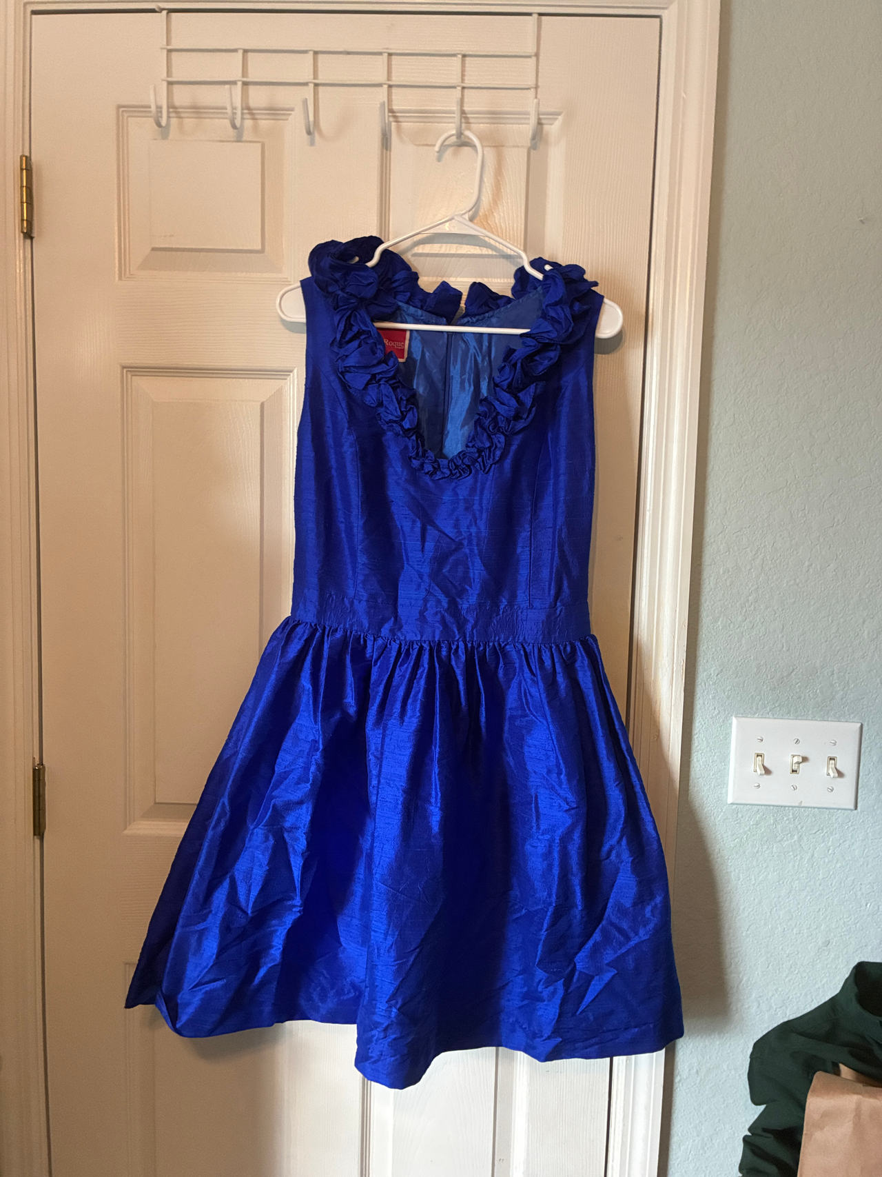 Sleeveless Ruffle Neck Dress
