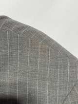 Ferretti Gray Stripe Suit Jacket and Matching Pants Set - Image 4