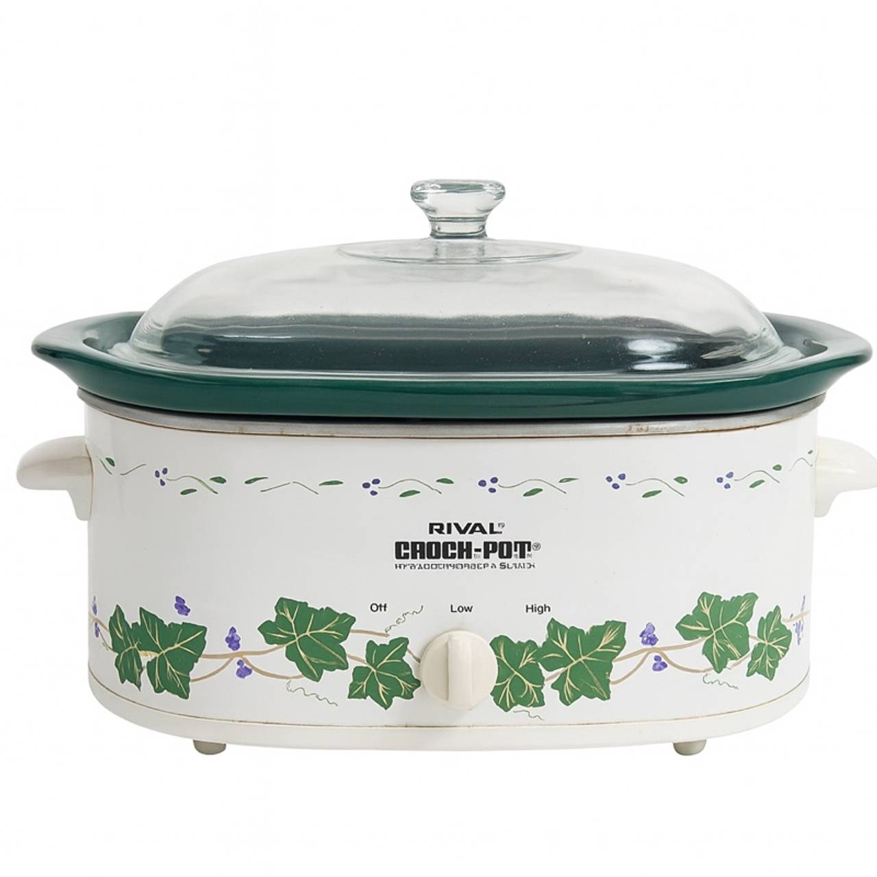 Rival Crock-Pot 4.5 qt Oval Green Ivy