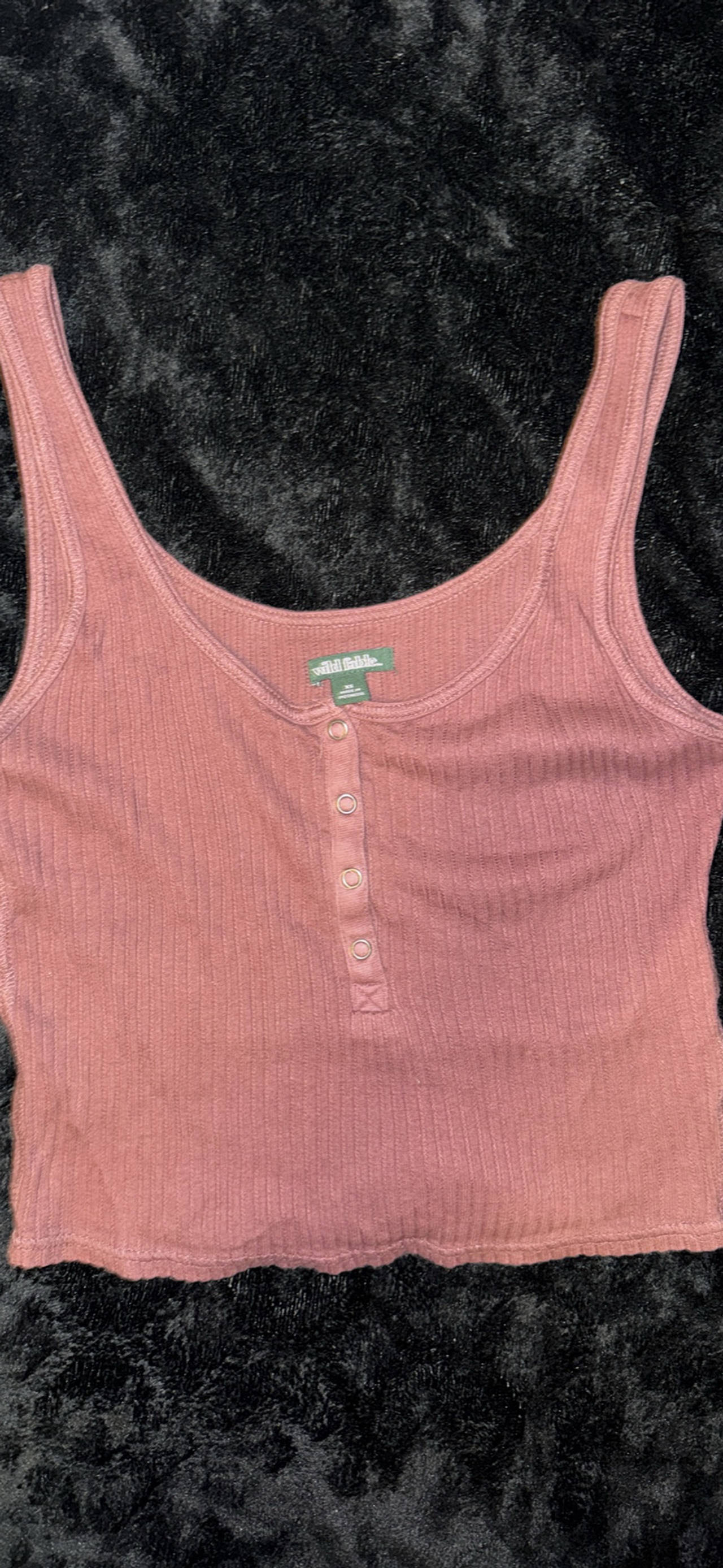 Aerie Ribbed Henley Tank Top