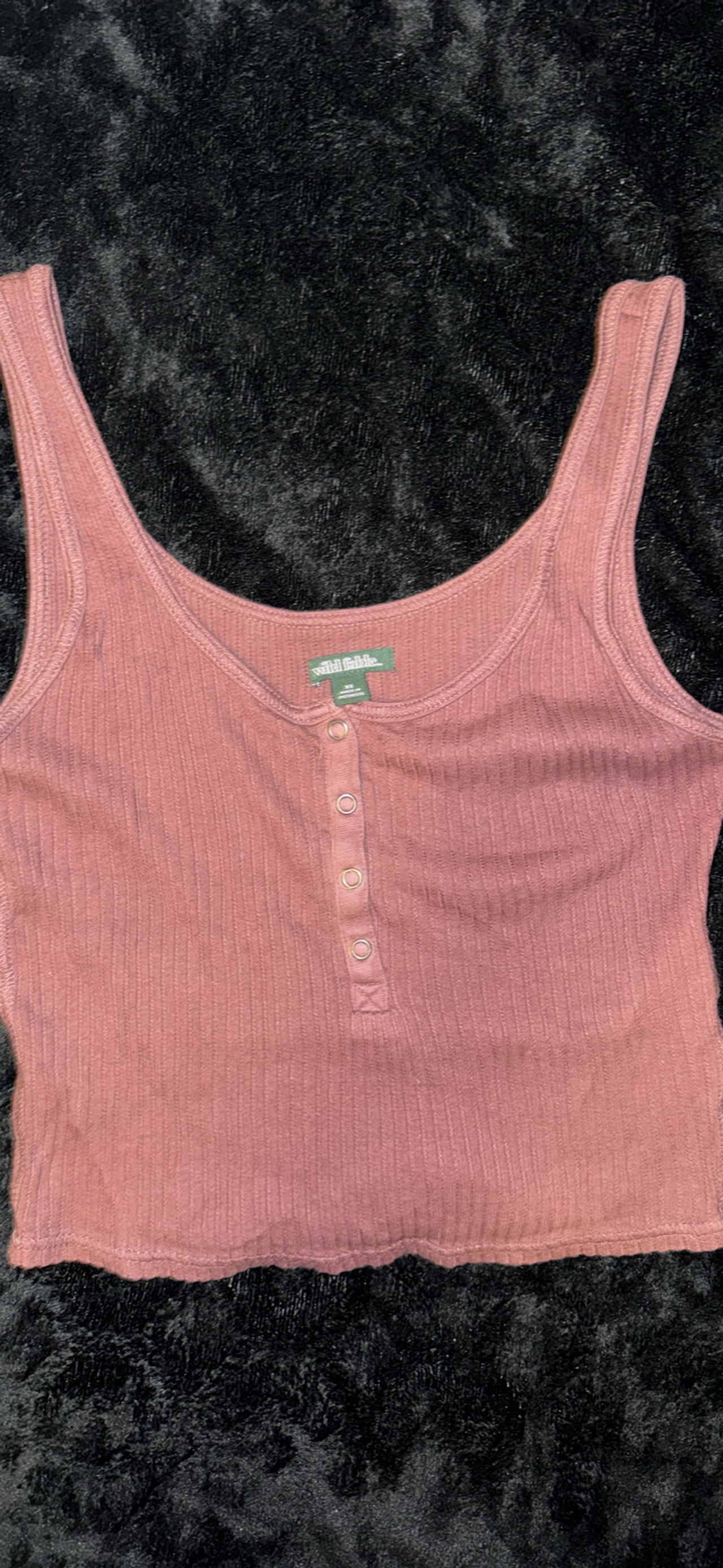 Aerie Ribbed Henley Tank Top