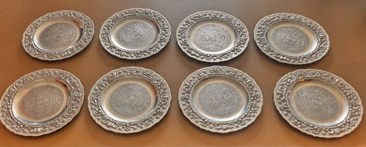 Hamilton & Diesinger Sterling Silver Nut Dishes Set of 6 Repousse