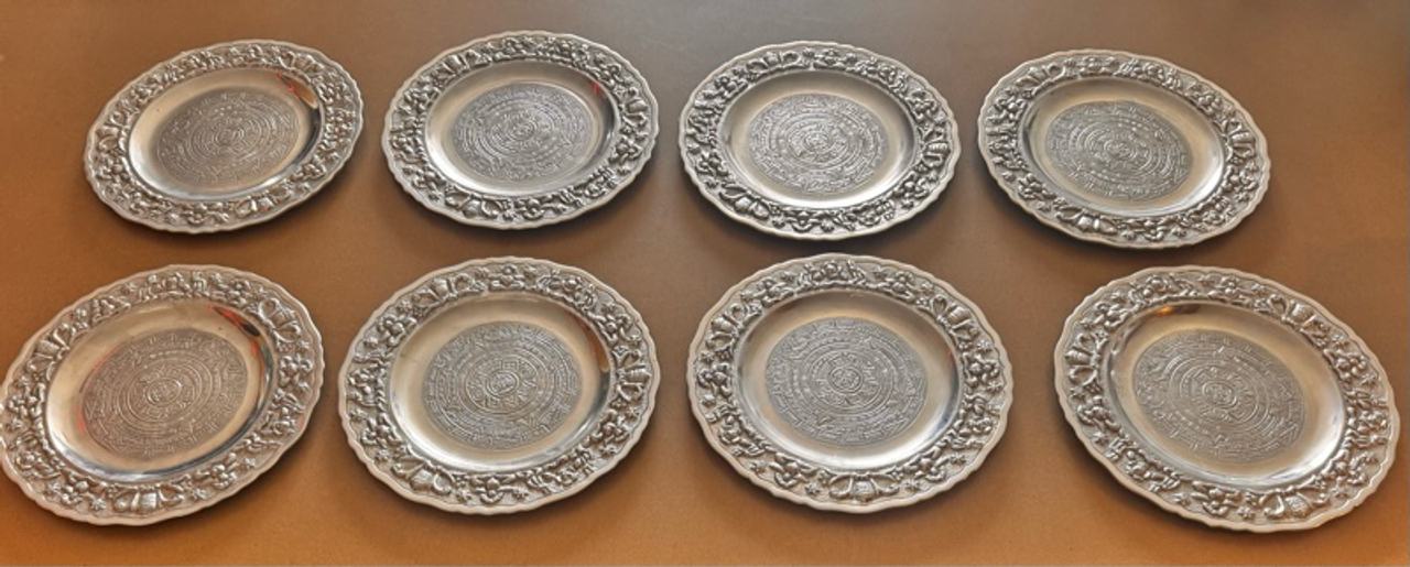 Hamilton & Diesinger Sterling Silver Nut Dishes Set of 6 Repousse