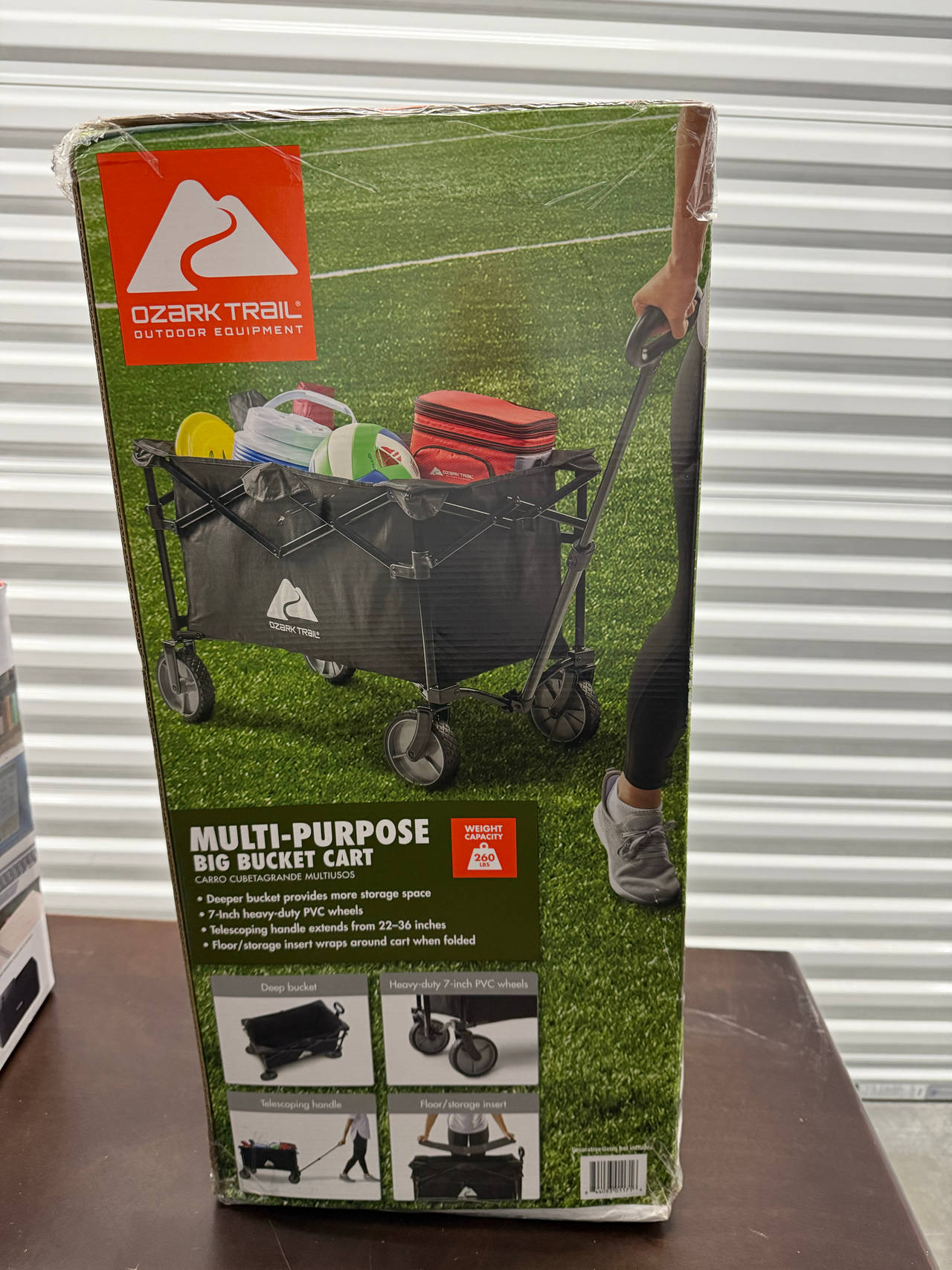 Ozark Trail Multi-Purpose Big Bucket Cart