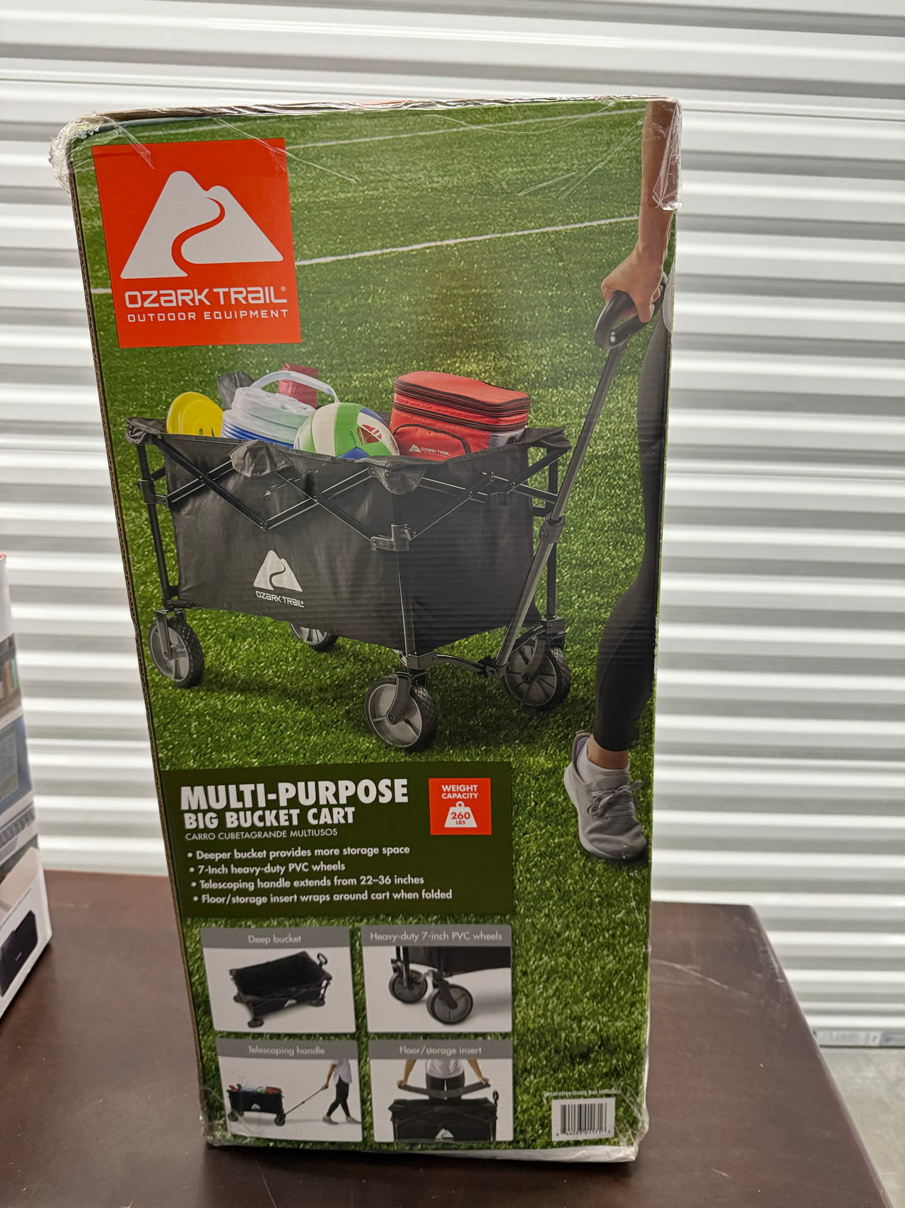 Ozark Trail Multi-Purpose Big Bucket Cart