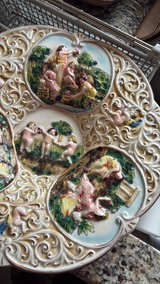 Capodimonte Cherub Relief Decorative Wall Plate - Image 2