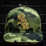 New Era Chicago White Sox Camo Gold 59FIFTY Fitted Hat - Image 1