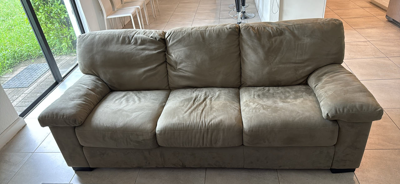 Microfiber 3-Seat Sofa