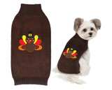 Dog Thanksgiving Sweater, Knitted Thanksgiving Fall Holiday Dog Sweaters - Image 1