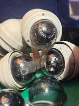 Lot of 7 Vintage Dome Security Cameras & Gooseneck Mounts - Image 2