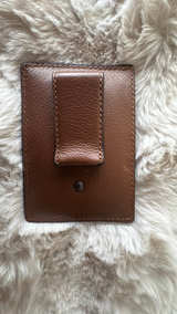Coach Slim ID Card Case Pebbled Leather Brown - Image 2