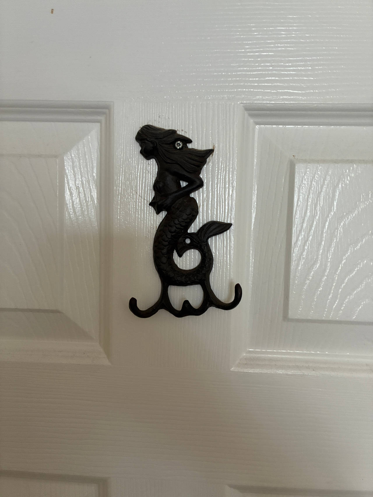 Cast Iron Mermaid Wall Hook