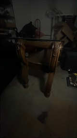 Traditional Ornate Glass Top Console Sofa Table - Image 2