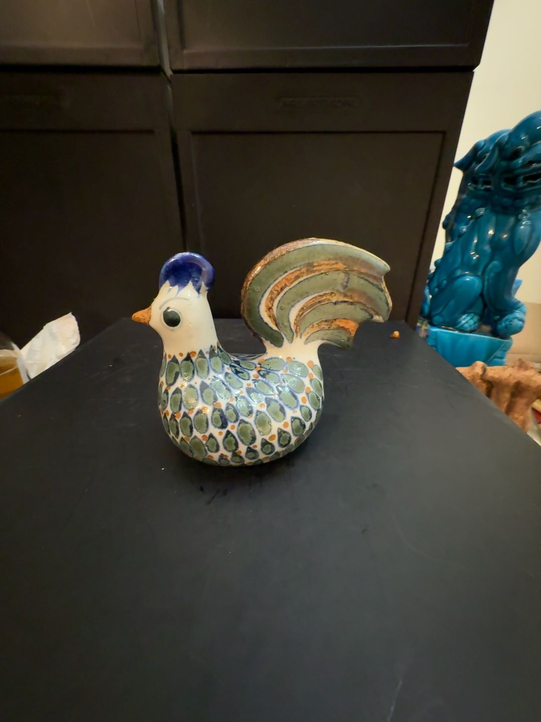 Erandi Tonala Mexican Pottery Rooster Figurine