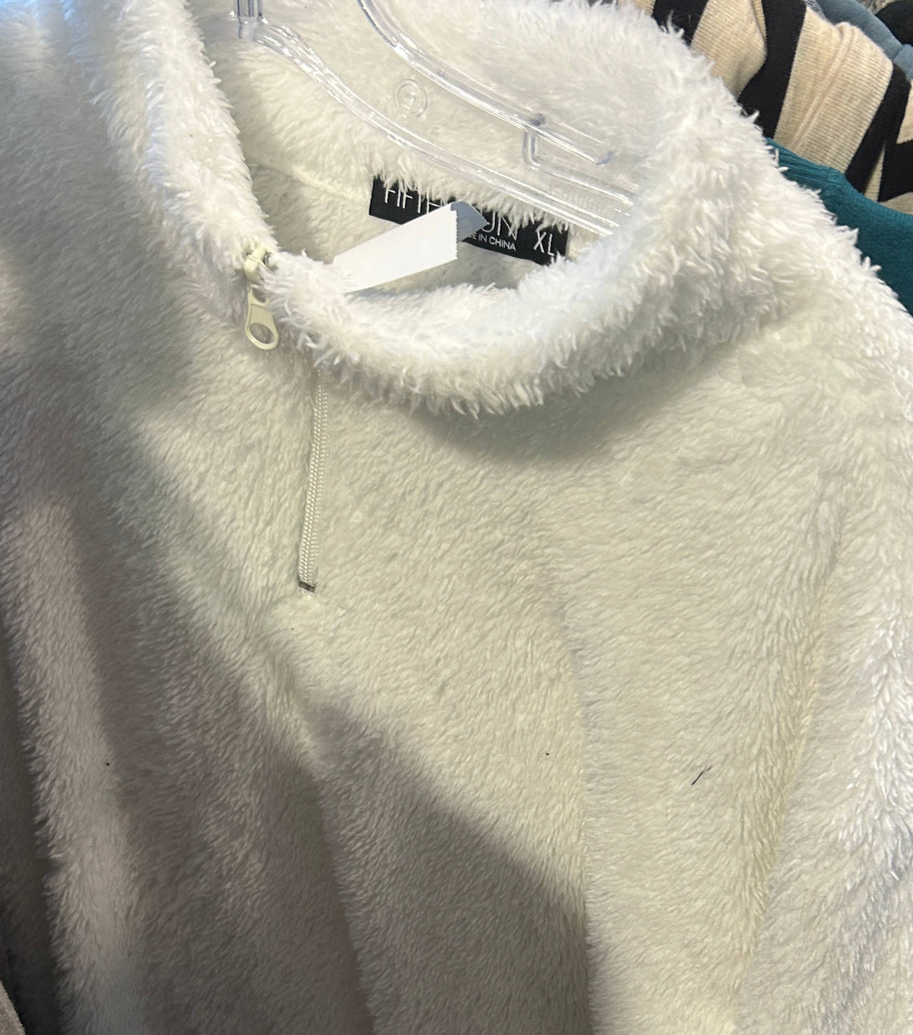 Fifth Sun Faux Fur Quarter-Zip Pullover