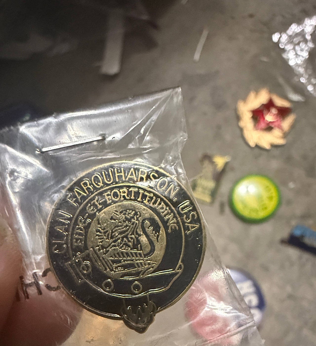 Clan Farquharson USA Crest Pin