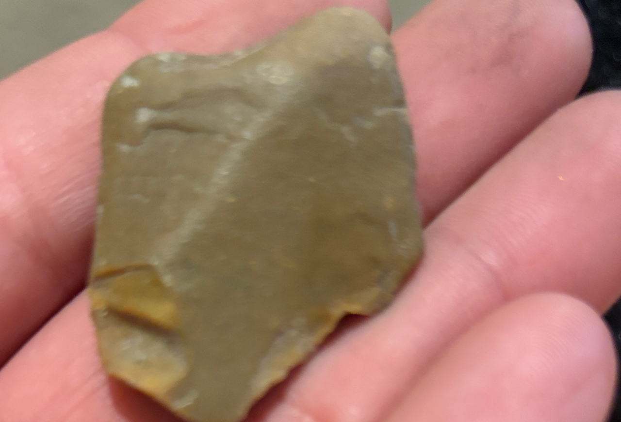 Native American Stone Scraper Artifact