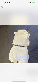 Toddler Girls' White Denim Vest and Shorts Set - Image 3