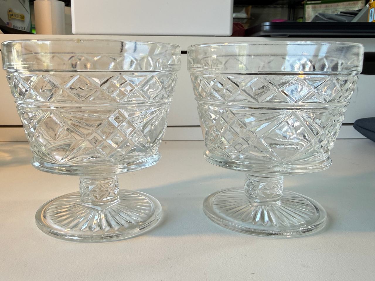 Anchor Hocking Wexford Sherbet Glasses