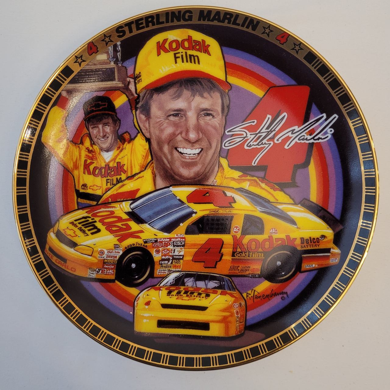 Sterling Marlin #4 Kodak Film Collector Plate