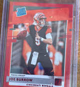 2020 Donruss Joe Burrow Rated Rookie Press Proof Red #301 - Image 1