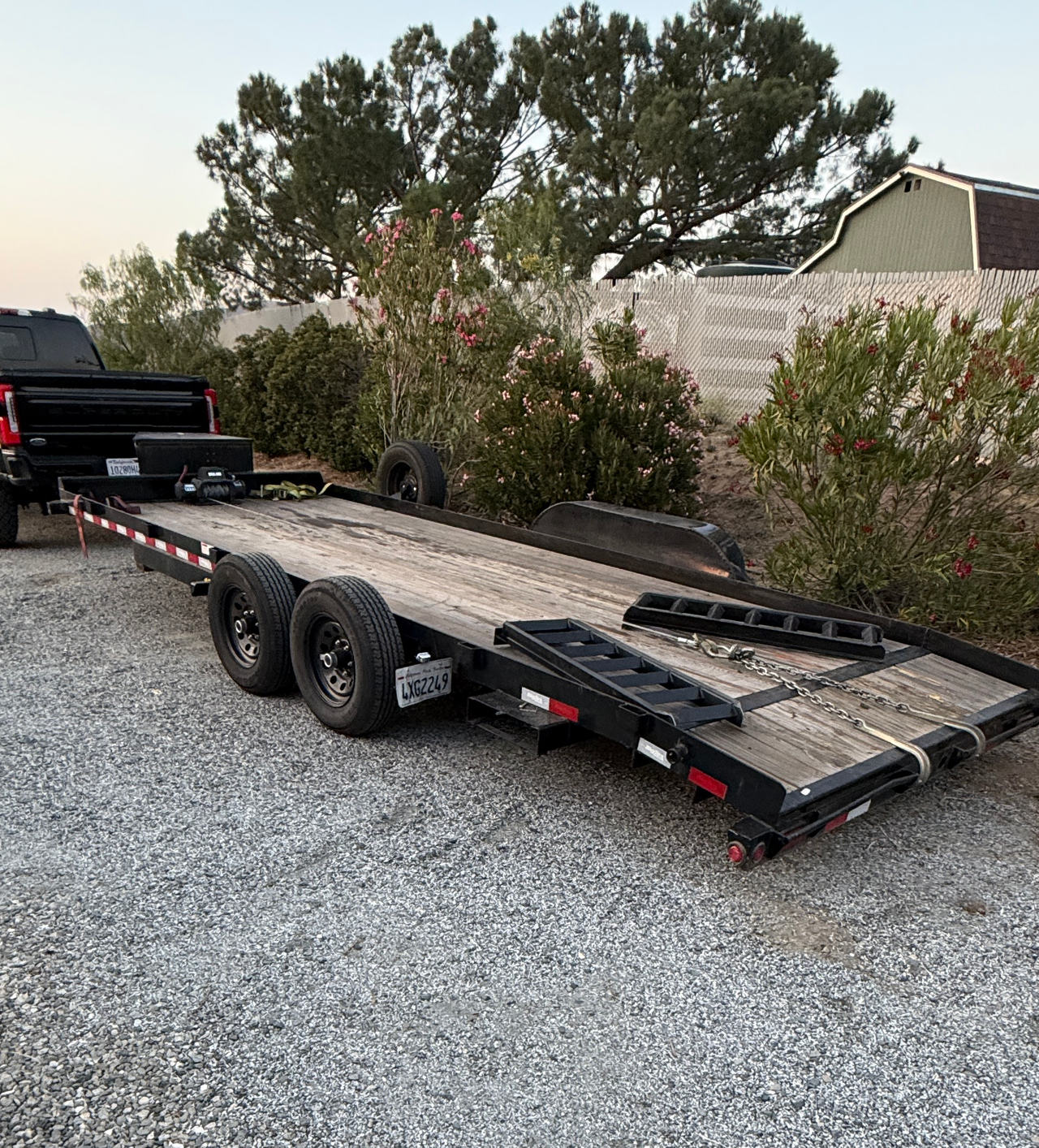 Tandem Axle Car Hauler Trailer with Winch