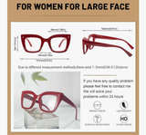 OCCI CHIARI Women Oversized Square-Cateye Reading Glasses RetroThick Readers Com - Image 3