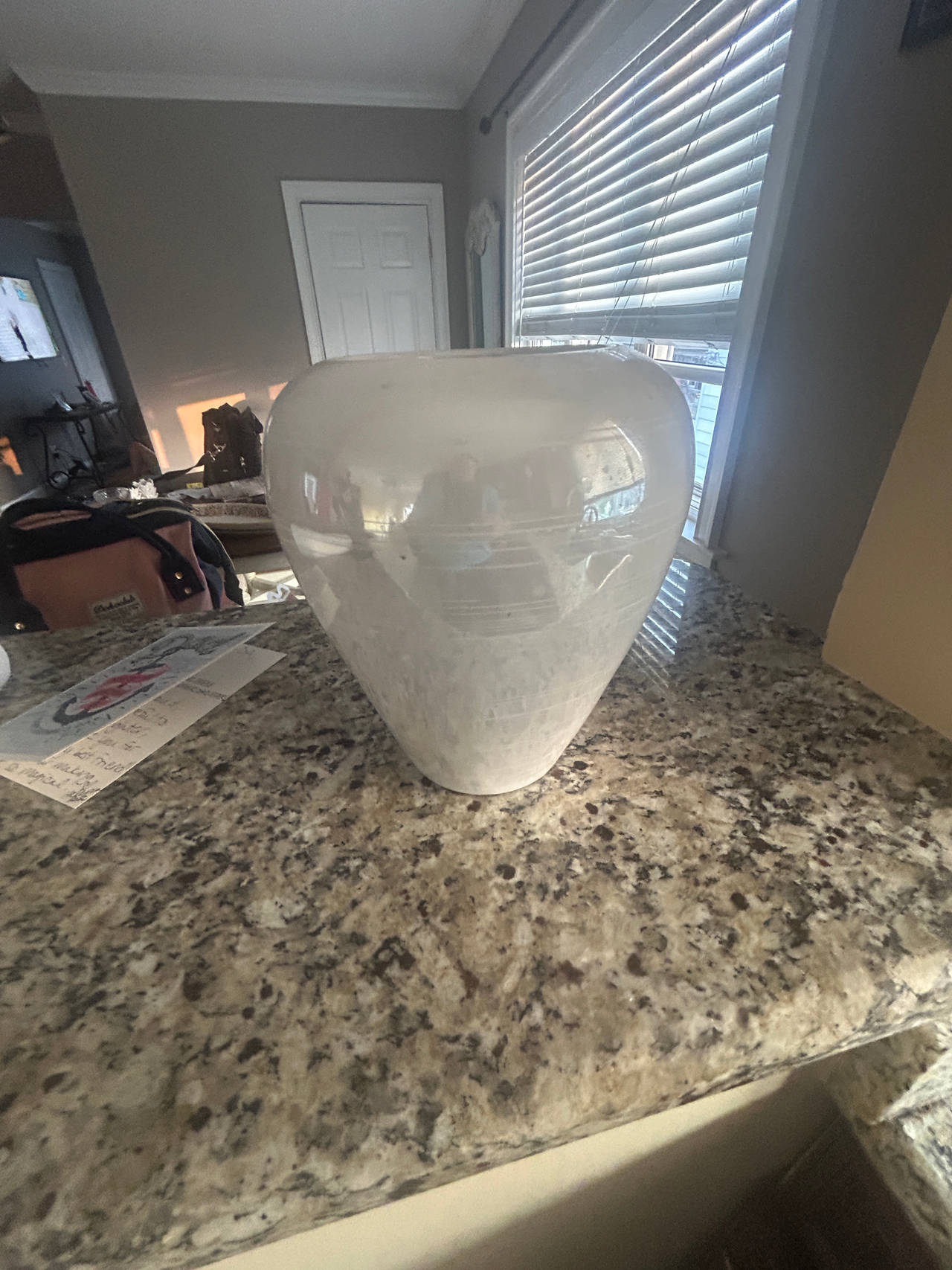 White Glass Vase