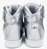 Wooowyet Size 45 ( Women's 11.5 ) Glitter Shoes Kids High Top Sneakers Party - Image 3