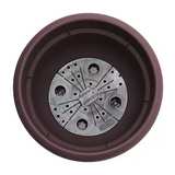 Round Plastic Planter Pot - Espresso Brown - Image 4