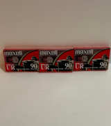 Maxell UR 90 Audio Cassette Tapes (3-Pack) - Image 1