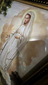 Our Lady of Fatima Gold Ornate Frame Print 13” - Image 5