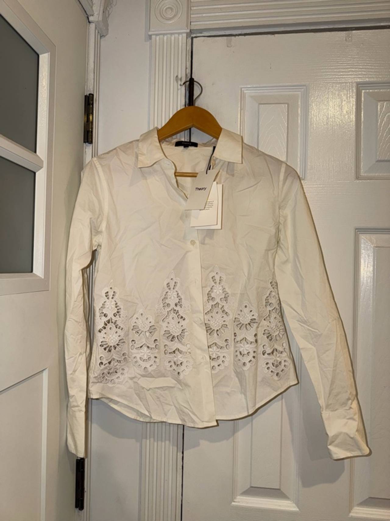Theory Embroidered Slim Shirt
