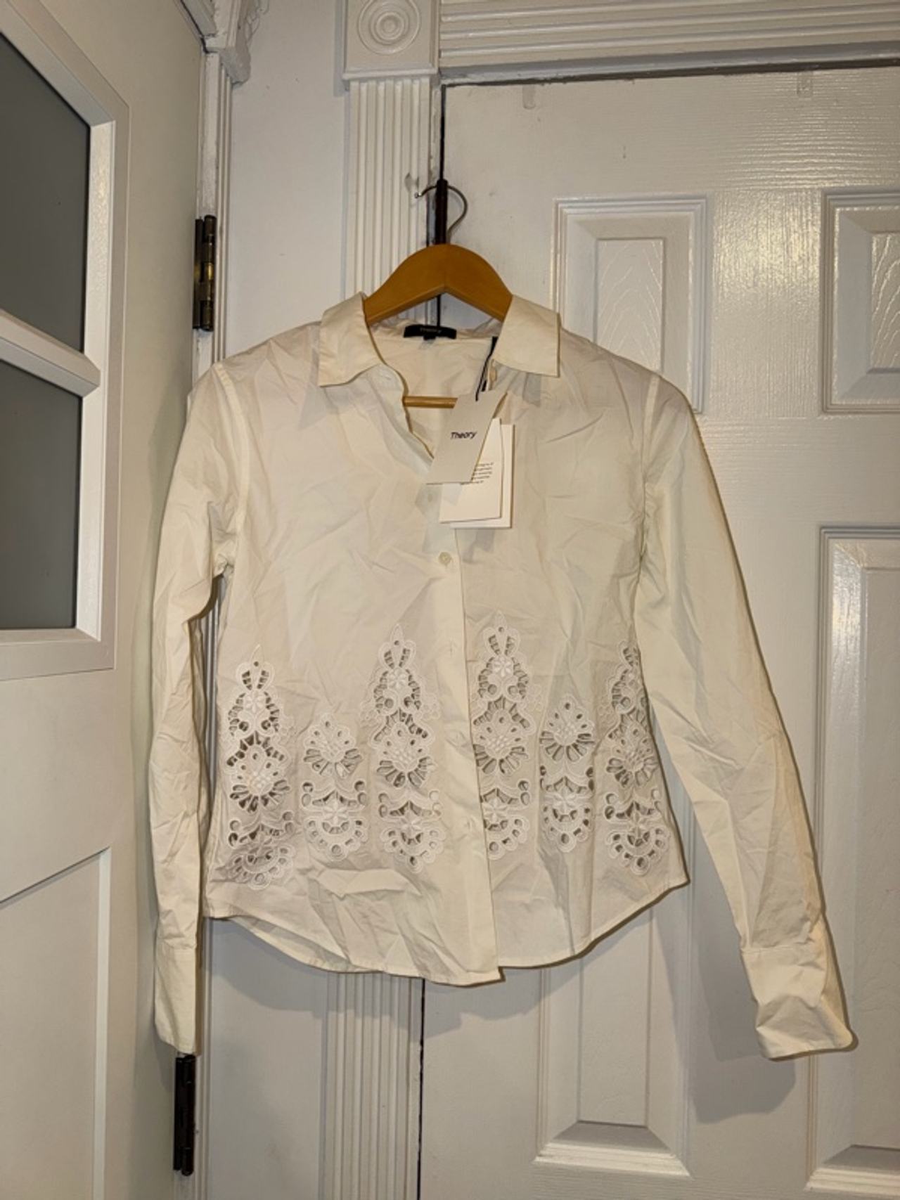 Theory Embroidered Slim Shirt