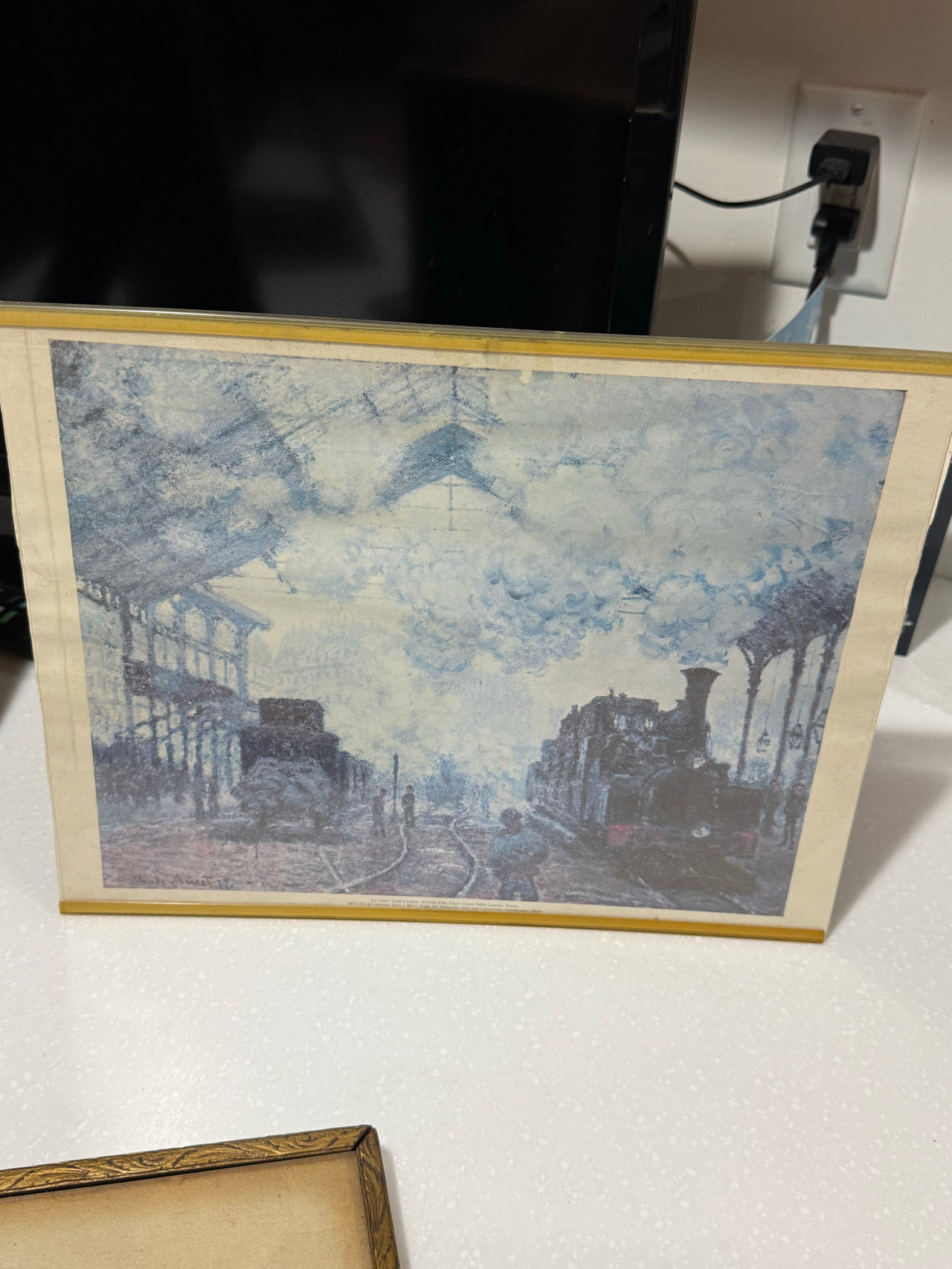 Claude Monet La Gare Saint-Lazare Framed Print