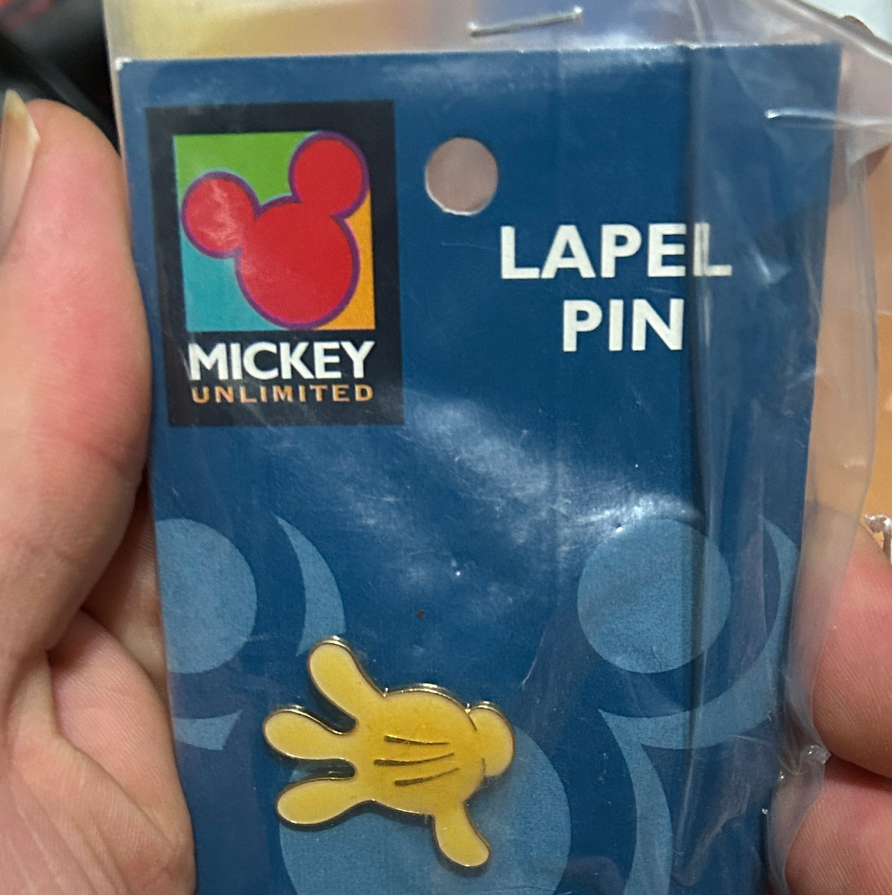 Disney Mickey Unlimited Mickey Mouse Glove Lapel Pin