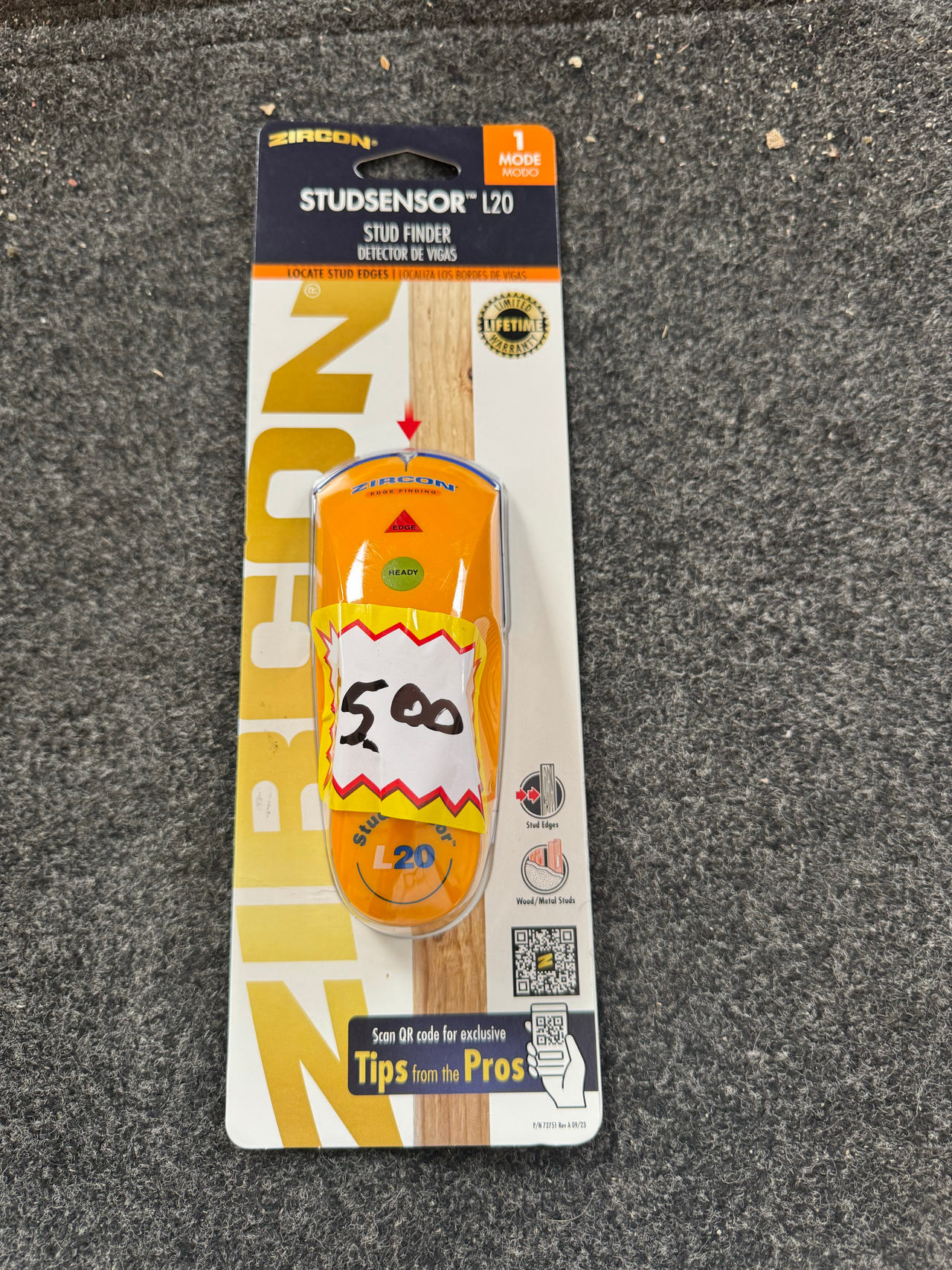 New Zircon StudSensor L20 Stud Finder