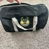 Milwaukee Bucks Duffel Bag Black - Image 1