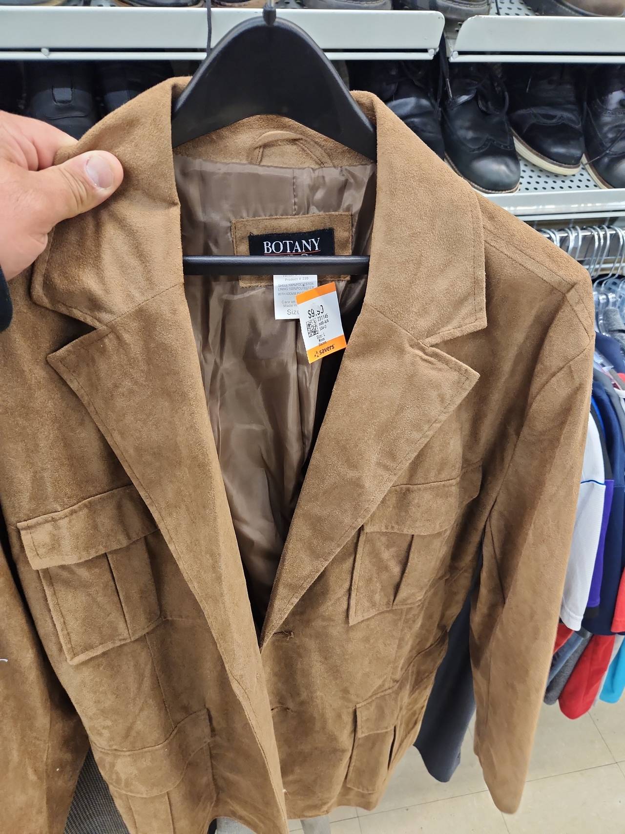 Mens Large
Botany 500 Men's Tan Vintage Coat Jacket