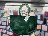 Toco Woven Pandan Half-Moon Tote Bag - Image 3