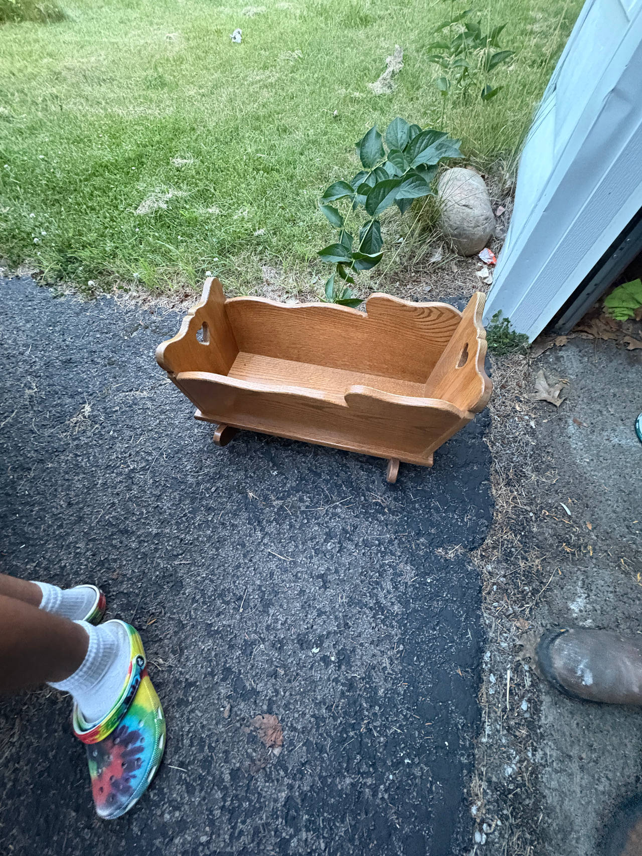 Wooden Doll Cradle