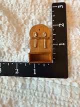 Vintage Japan Dollhouse Miniature Wooden Spoon Rack with 2 Spoons - Image 8