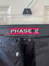 Phase 2 Women's Black Leather Pants Size: 12 - Image 2