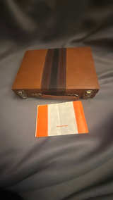 Backgammon Set Medium Brown Leatherette Case 15-inch - Image 2